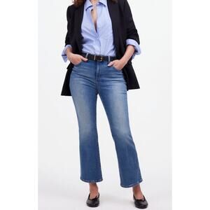 Madewell Curvy Kick Out Crop Jean Size 32 W Oneida Wash New NWT